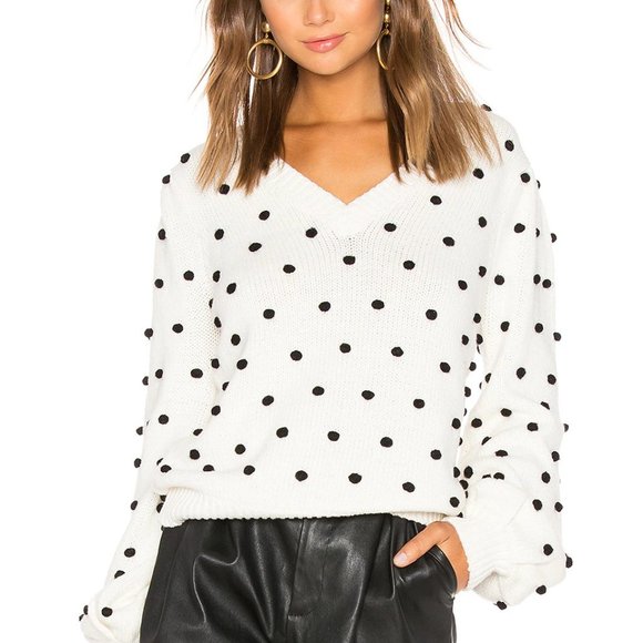 Majorelle Polka Dot Sweater Revolve - Picture 1 of 8